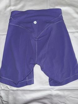 Lululemon Lavender Align Biker Shorts Size 2