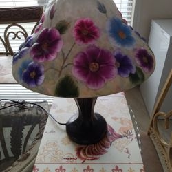 Stained Glass Floral Lamps 