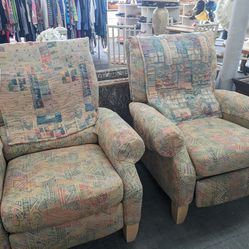 Pretty Pastel Recliner Chairs ! 