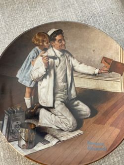Norman Rockwell The painter Collector Plate