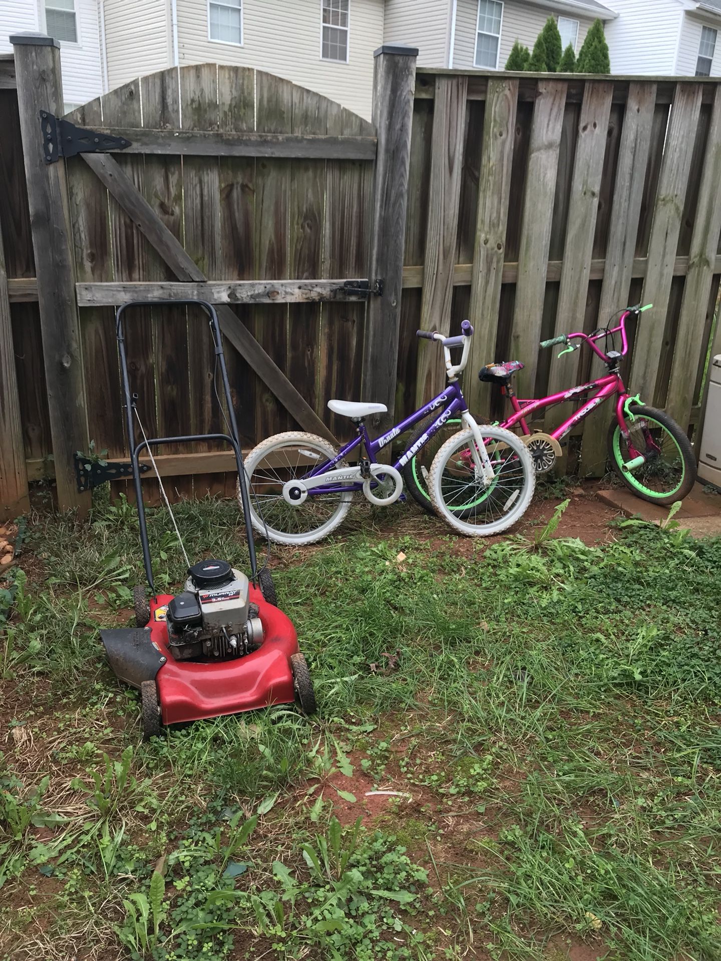 Free Stuff *THE LAWNMOWER and bikes have been taken. All that remains is the propane tank.