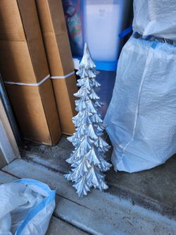 Silver christmas tree