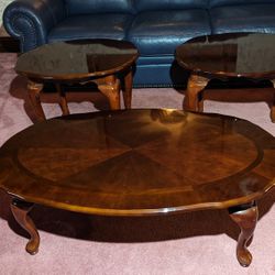 Coffee Table With Two End Tables