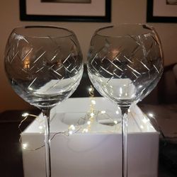 JG Durand JAZZ 24% Lead Crystal Balloon Glasses
