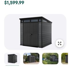 Keter 7×7 ft Cortina Premium Modern Outdoor Storage Shed $1,100