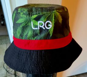 LRG Bucket Hat Green Leaf Print