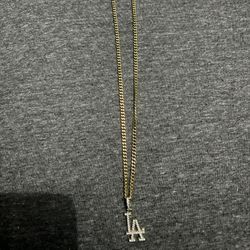 GLD Dodgers Necklace