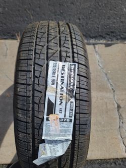 Single (1) 225 55 18 Firestone Destination LE3 tire