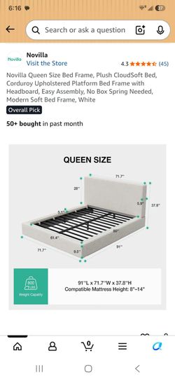 Queen bed frame