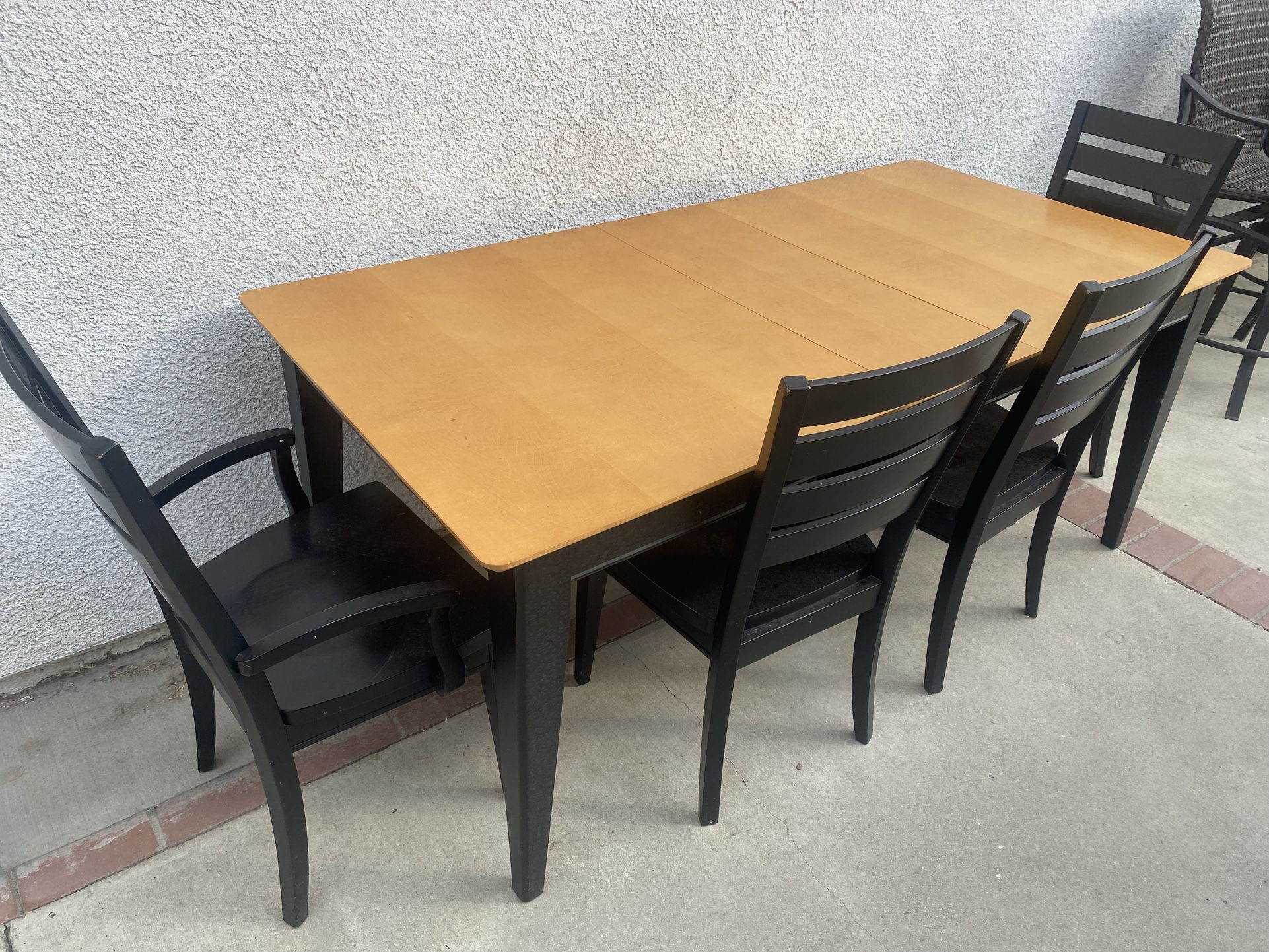 Wood Dining Table 4 Chairs
