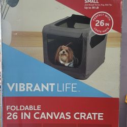 26" Foldable Canvas Pet Crate (NEW)
