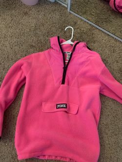 PINK fleece jacket size S (runs big)