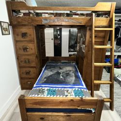 Bunk Bed, Solid Wood 