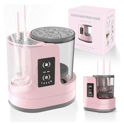 3 IN 1 Electric Makeup Brush Cleaner Machine With Makeup Brush Dryer-Holder-Portable Automatic USB