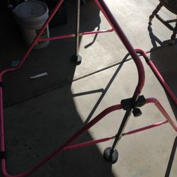 Pink Gymnastic Spin Bar Kids Beginner 