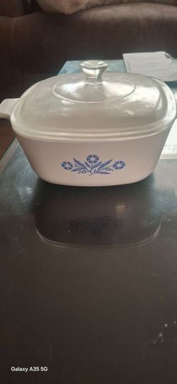 Corning Ware Blue Cornflower Casserole Dish with Lid
