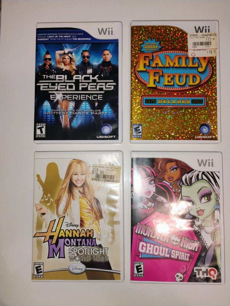 Nintendo Wii Games Used