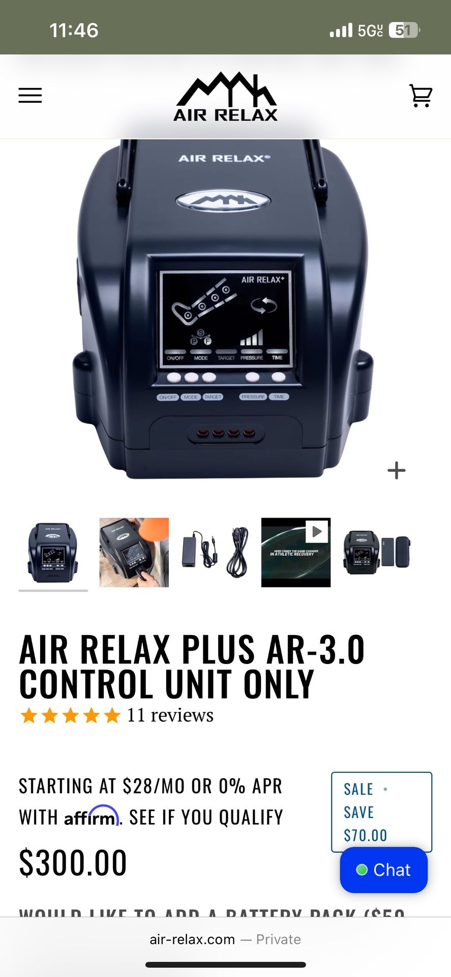 Air Relax Leg Compression Machine And Shorts