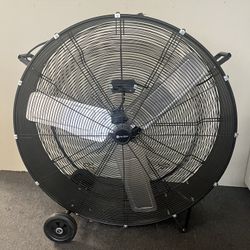 Utilitech 36-in 120 -Volt 2 -Speed High Velocity Indoor Black Industrial Fan 