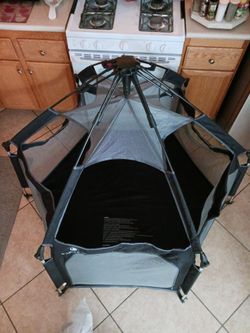 Portable Baby Playpen with Canopy