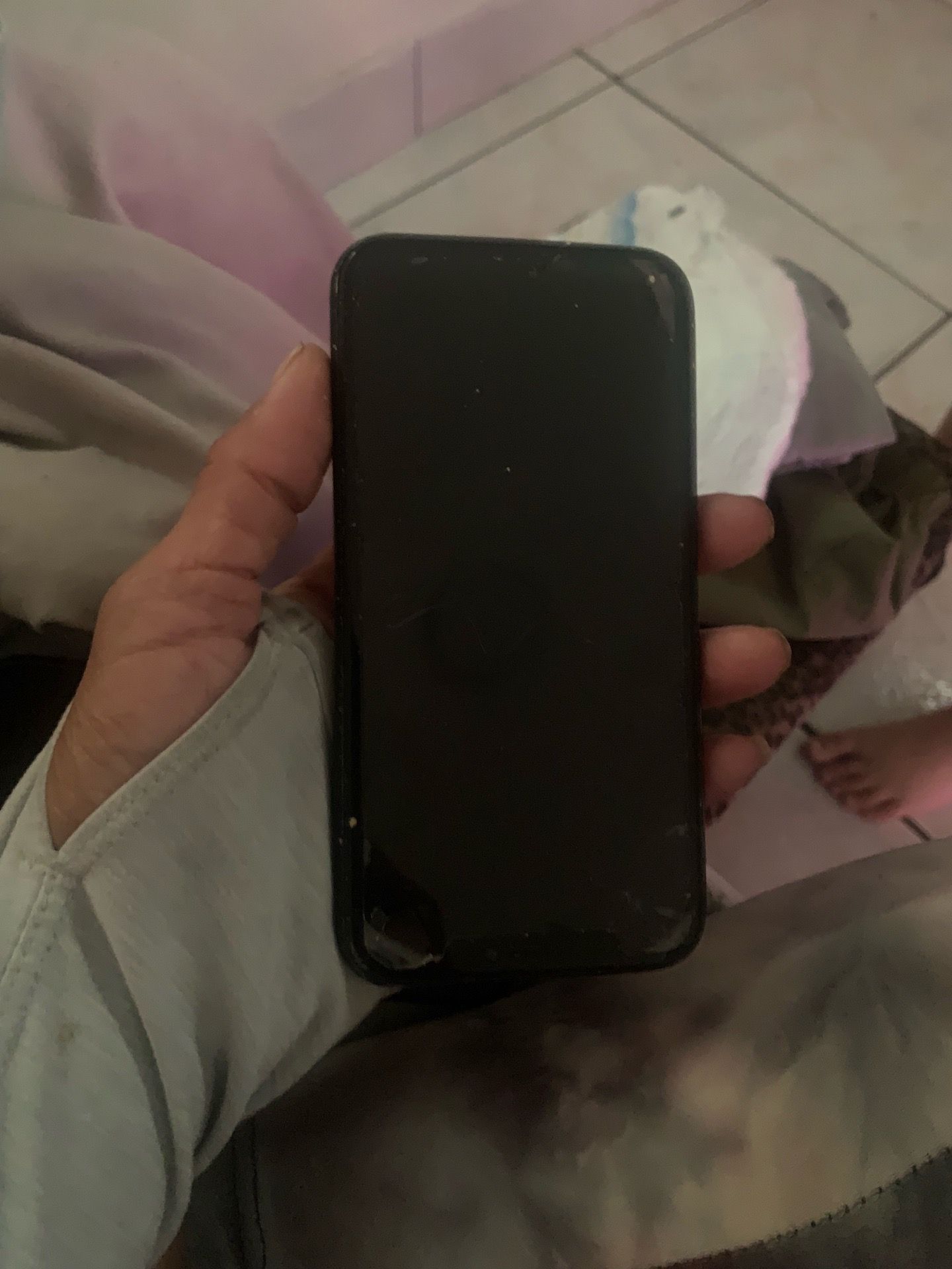 Cracked back iPhone XR