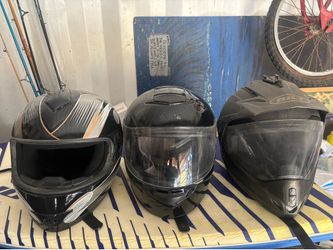 Motorcycle helmets and new off road gas tank