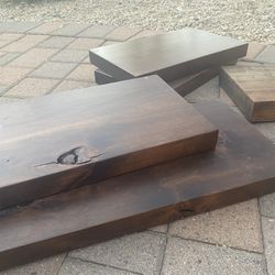 5 Heavy Wood shelves