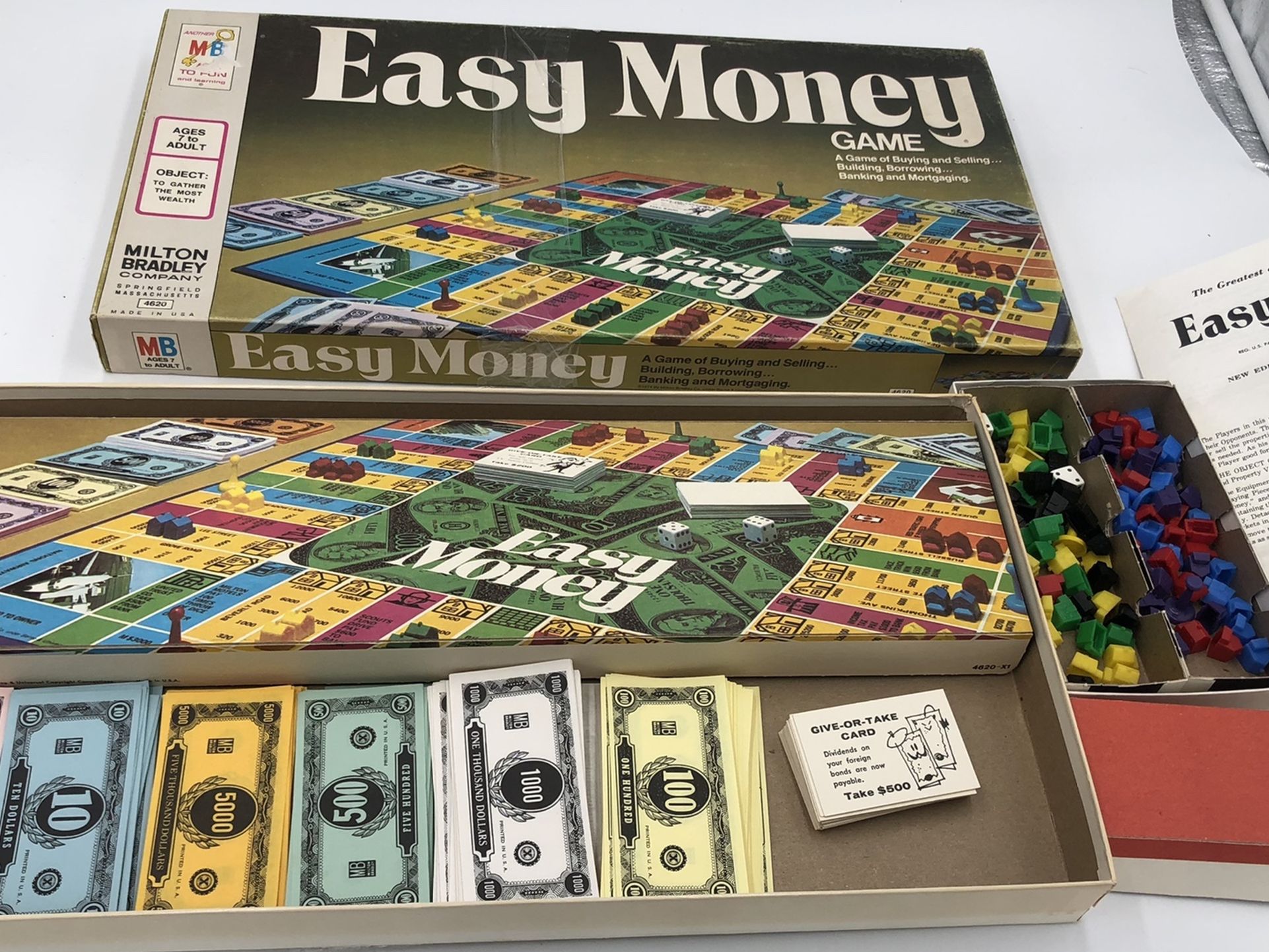 Vintage 1978 Easy Money Brand Game