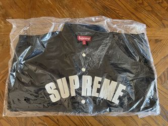 Supreme Arc Denim Coaches Jacket (SS25) Black Size Medium