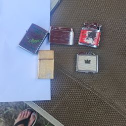 5 Lighters Vintage