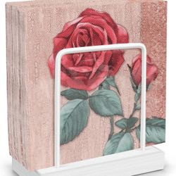 Napkin Holder for Table, Standing Napkin Holder for Kitchen, Napkin Holder for Paper Napkins Cocktail Napkin Holder Wooden Napkin Holder Metal Napkin 