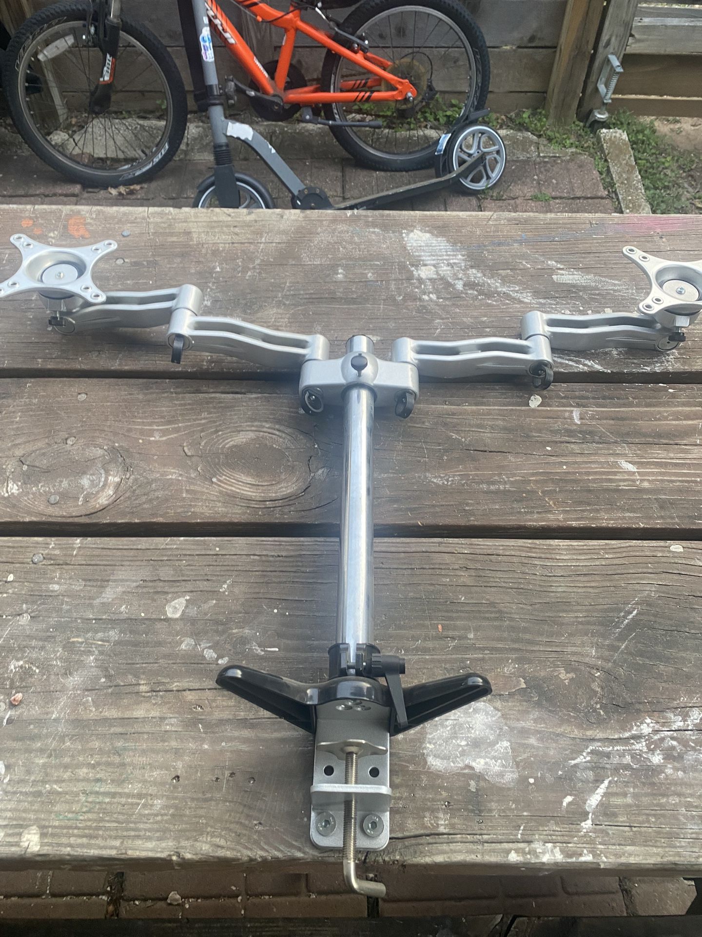 Dual Monitor Mount With The VESA Style Mount