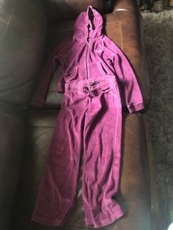 BCBG velour tracksuit girls size 8