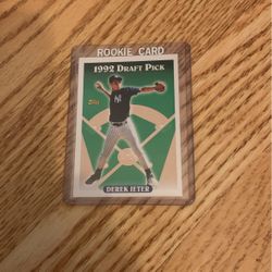 1992 Topps Baseball Derek Jeter Rookie Card 