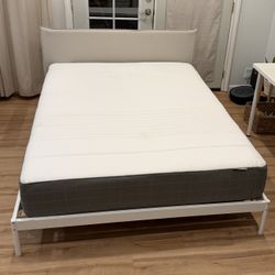  Queen Bed Frame with Headboard and Mattress