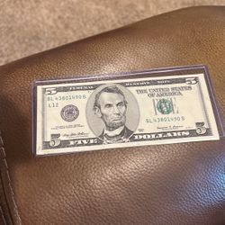 1999 Five $ Bill In Excellent Condition