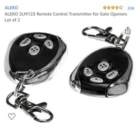 REMOTE CONTROL TRANSMITTER FOR GATE OPENER SET OF 2 🔥🔥🔥🔥