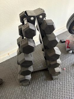 Dumbbell set 5 to 25 lbs