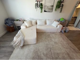Cream Boneless Couch