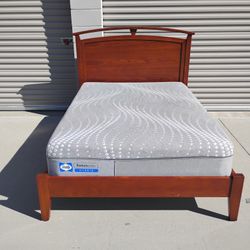 Full Size Bed Frame With Mattress 