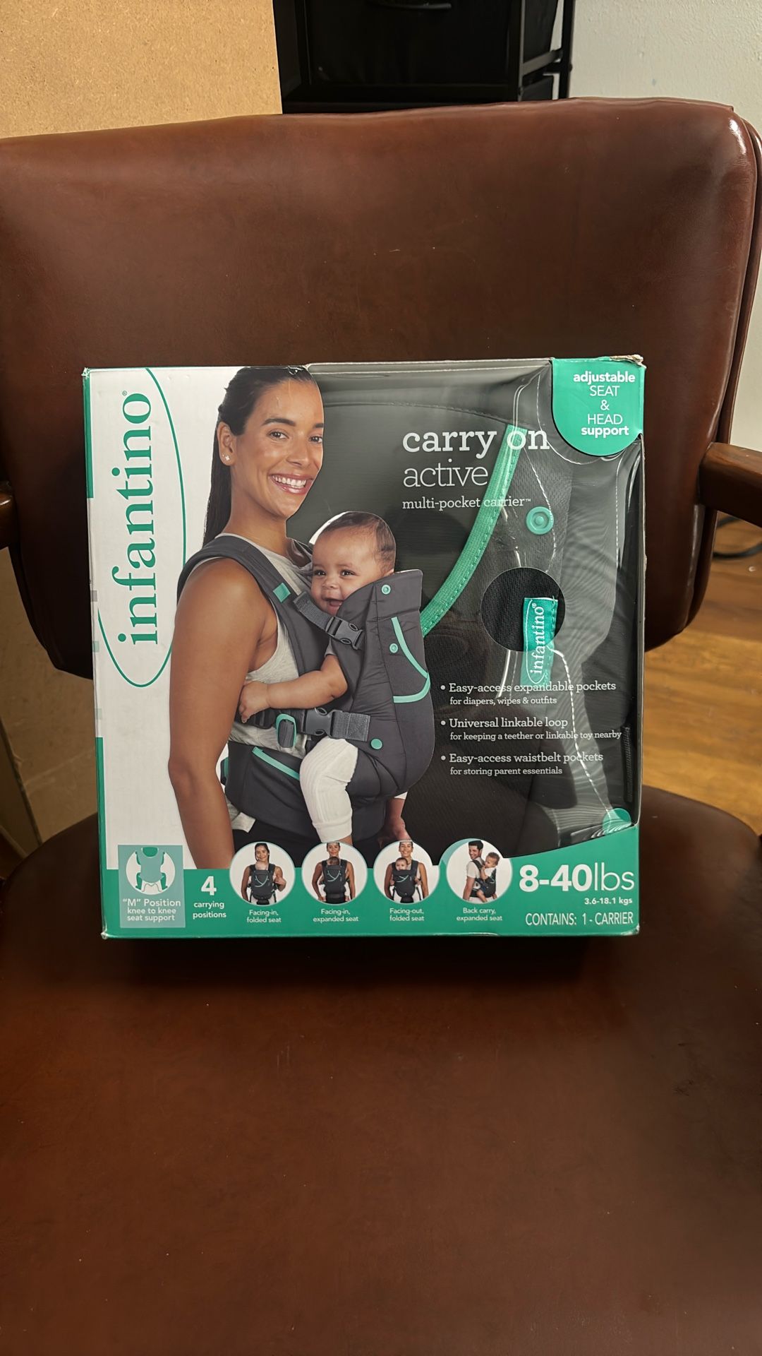 Infantino Flip 4-in-1 Convertible Baby Carrier, Adjustable, Ergonomic Baby