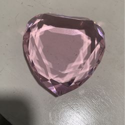 Rosenthal Pink Heart Paperweight 