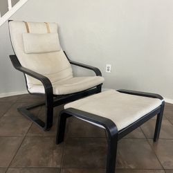 IKEA Chair and Ottoman