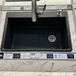 Stainless Kitchen Faucet (Faucet ONLY) $80 (Firm)