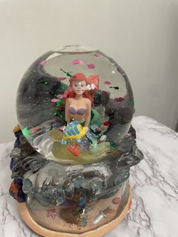 VTG Disney Musical Snowglobe Little Mermaid "Under the Sea"