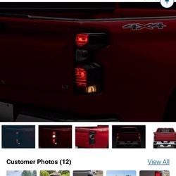 LED Tail Lights; Black Housing; Smoked Lens (19-26 Silverado 1500 w/ Factory Halogen Tail Lights)