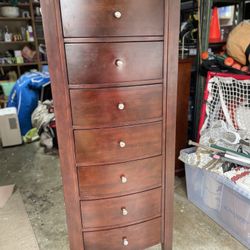 Tall Hardwood Dresser 