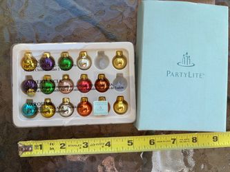 Vintage Retired PartyLite Miniature Ornaments In Original Packaging. (Johnstown Ohio)