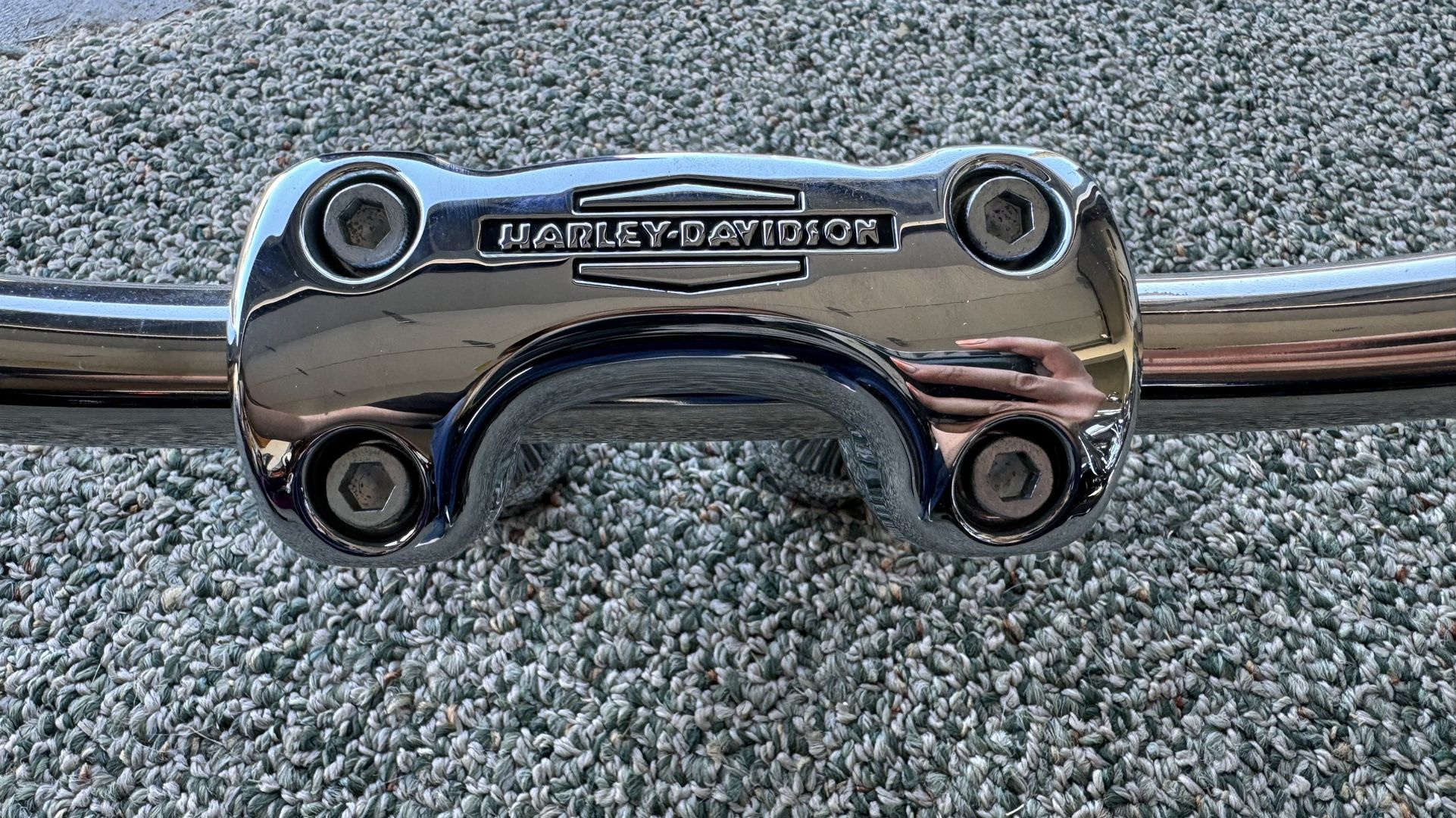 Chrome Harley Davidson Beach Bar With Riser
