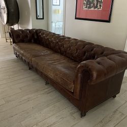 RH Leather Classic Sofa